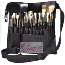 Schwarze Gürteltasche Professionelle Kosmetik Make-up Pinsel Set 21pieces